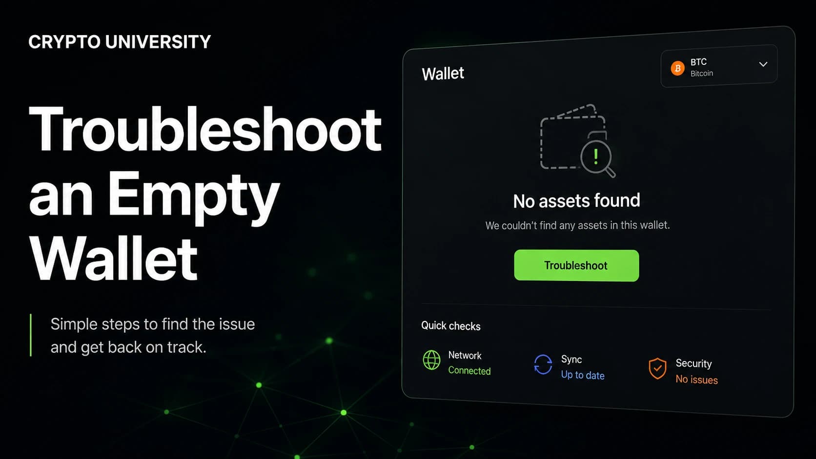 How to Troubleshoot an Empty Wallet After Restoring It