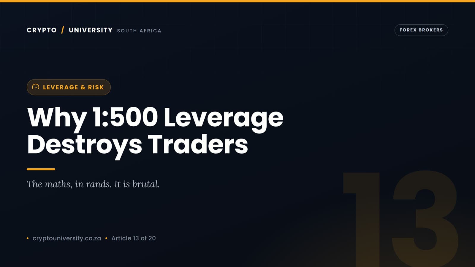 Why 1:500 Leverage Is Destroying Forex Traders