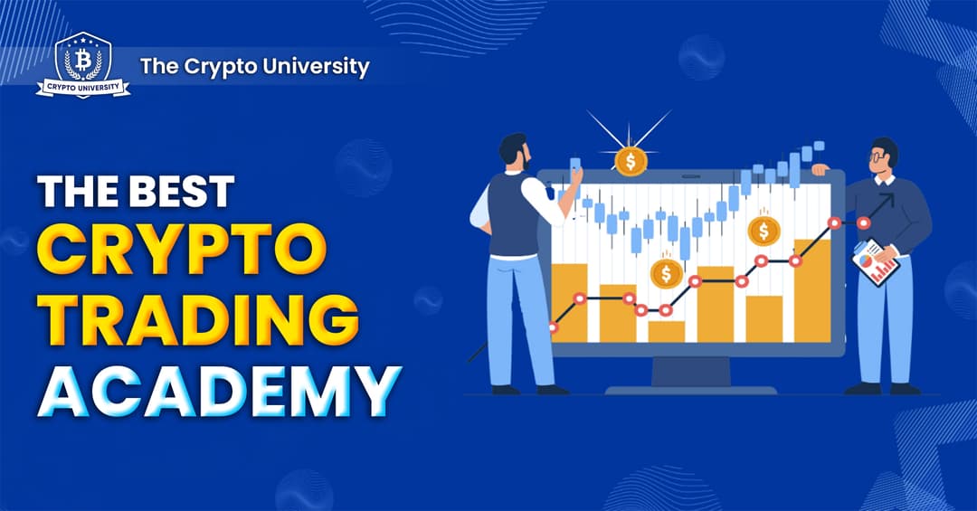 A featured image for a post on the best crypto trading academy