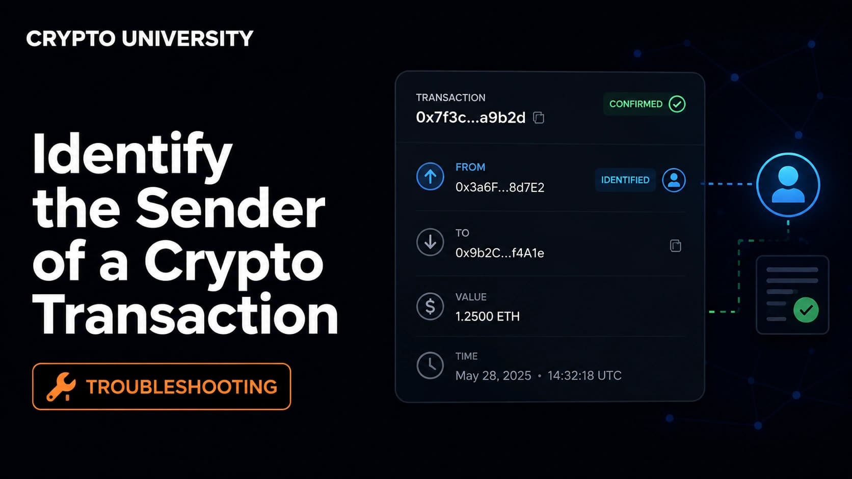 How to Identify the Sender of a Crypto Transaction
