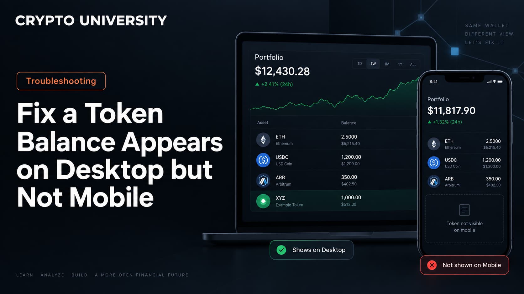 How to Fix a Token Balance That Appears on Desktop but Not Mobile