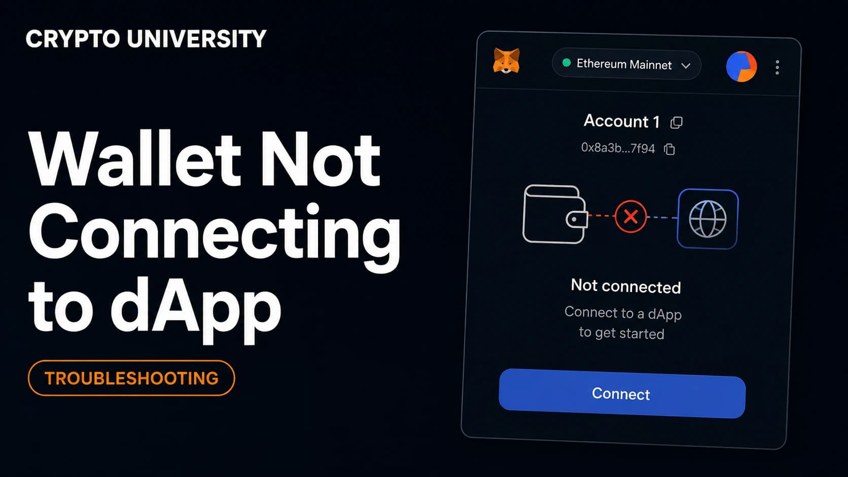 How to Fix a Wallet That Will Not Connect to a dApp
