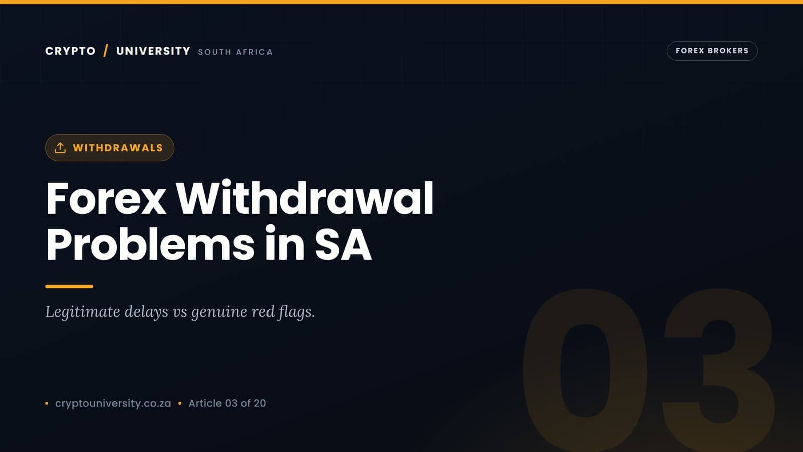 Forex Broker Withdrawal Problems in South Africa: What Traders Need to Know