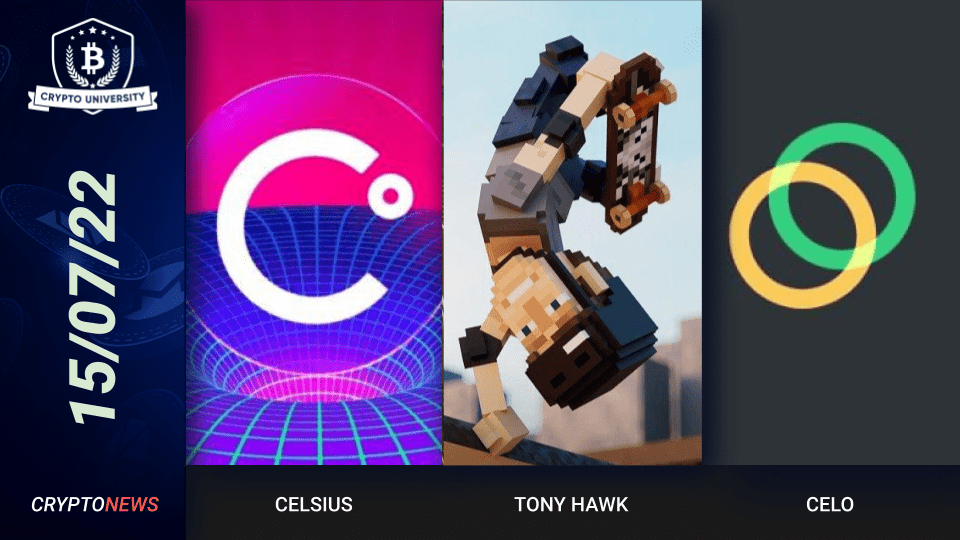 <strong>Celsius Files For Bankruptcy, The Sandbox And Tony Hawk Partnership, Celo Network Outage</strong>