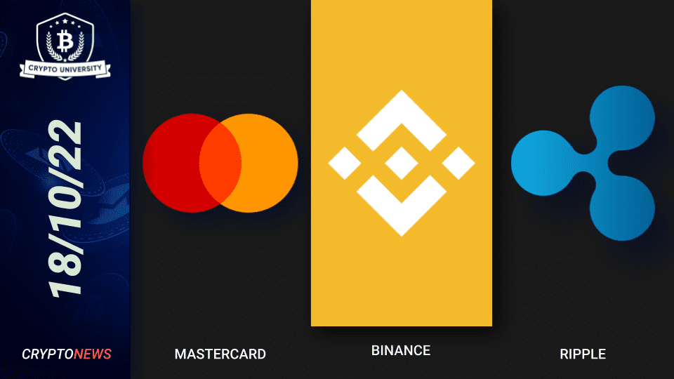 <strong>MasterCard Launches Crypto Source, Binance $500M Mining Lending Project, Ripple Tests Ethereum Smart Contract Compatibility</strong>