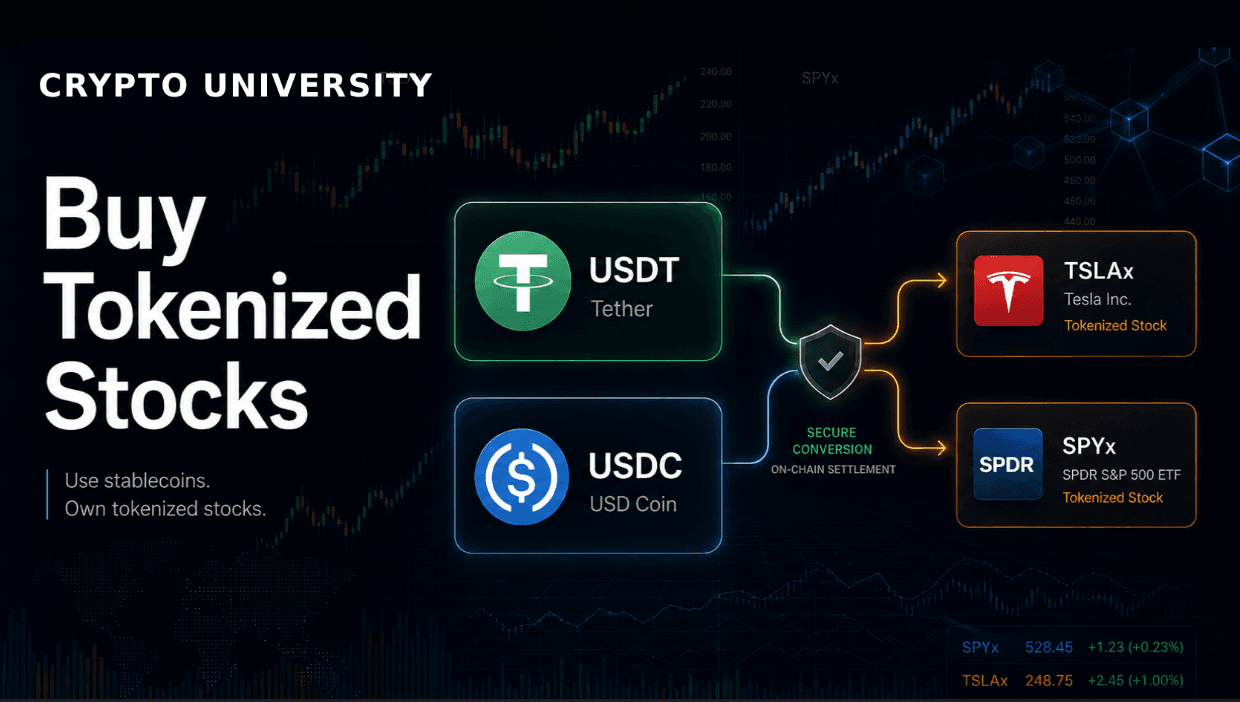 How to Buy Tokenized Stocks With USDT or USDC