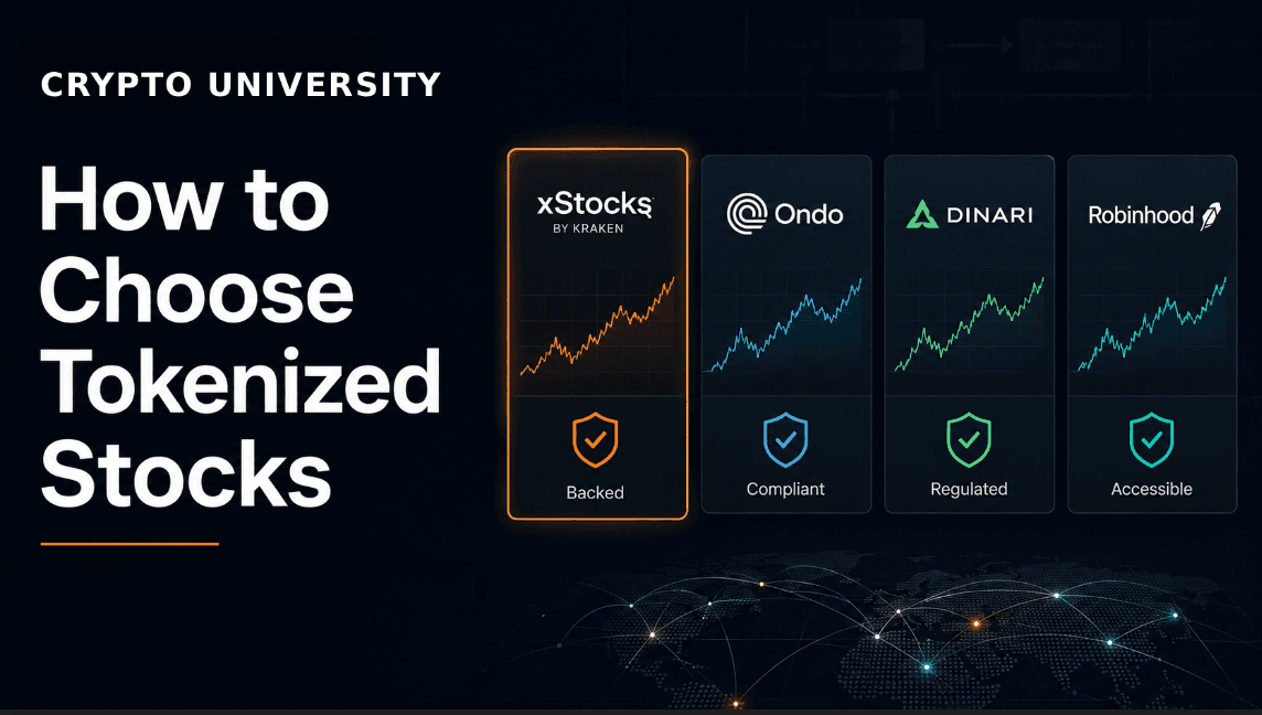 How to Choose Tokenized Stocks: xStocks vs Ondo vs Dinari vs Robinhood Guide