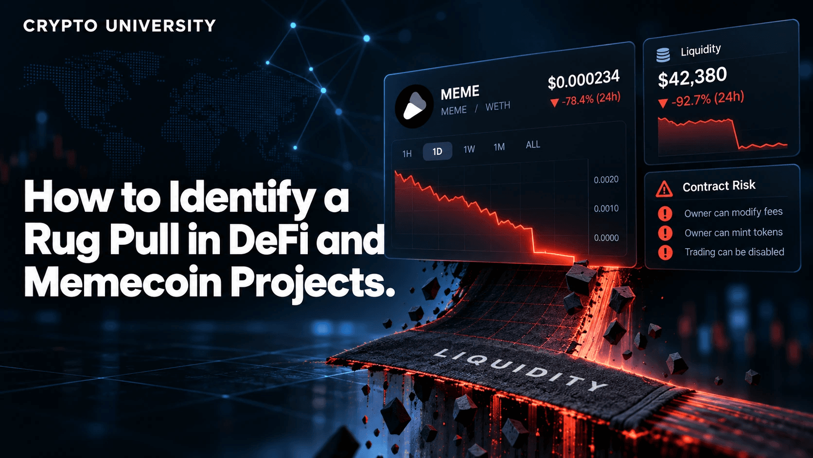 How to Identify a Rug Pull in DeFi and Memecoin Projects