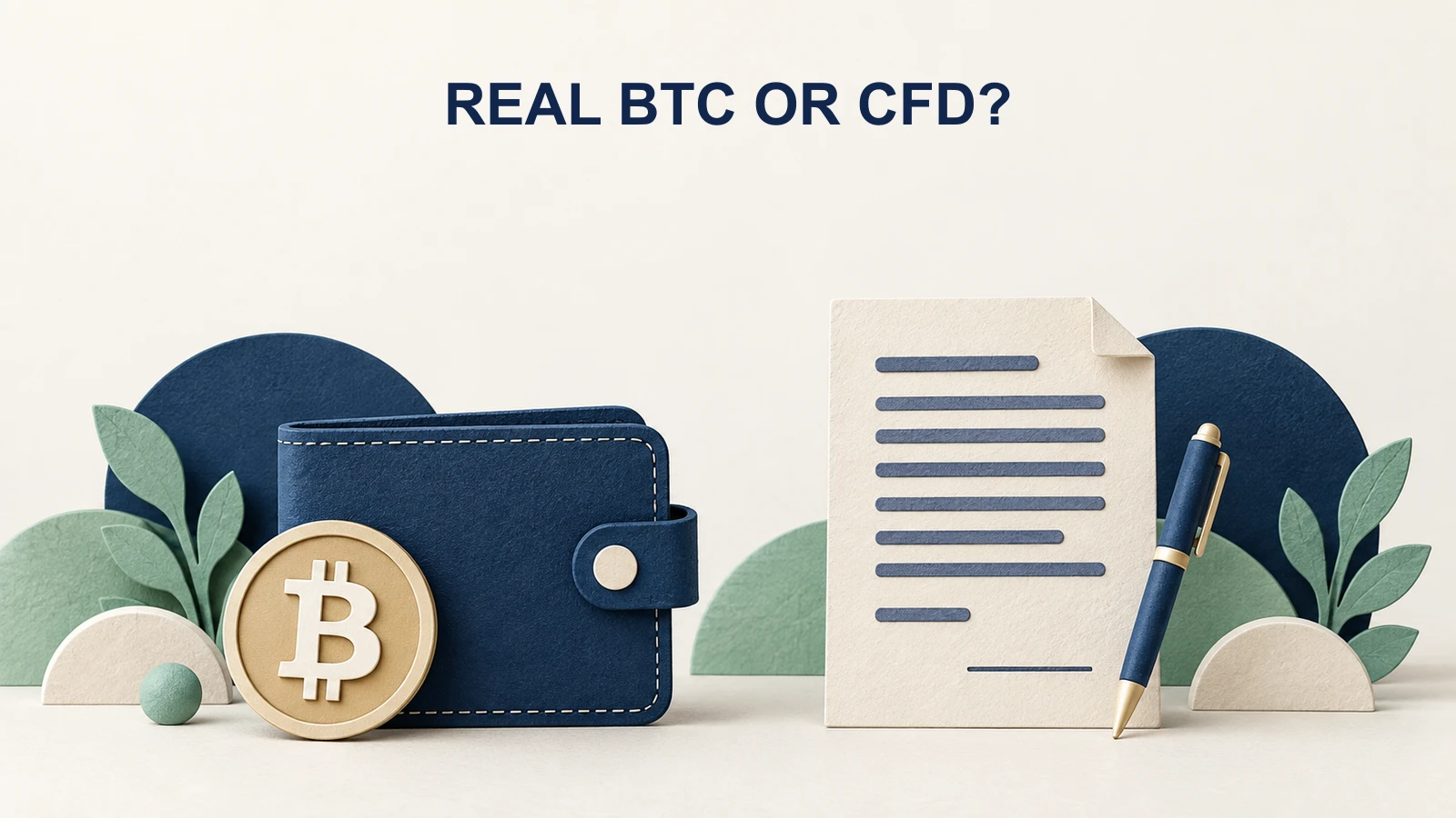 A Bitcoin holding distinguished from a Bitcoin price contract.