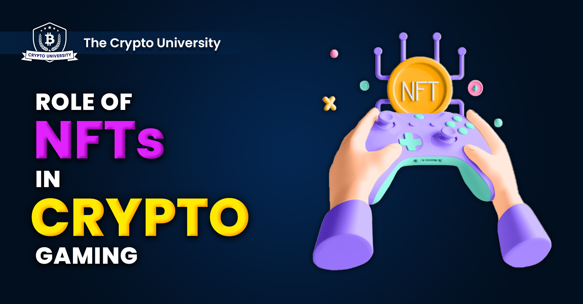 A featured image for a post on the role of NFTs in Crypto gaming