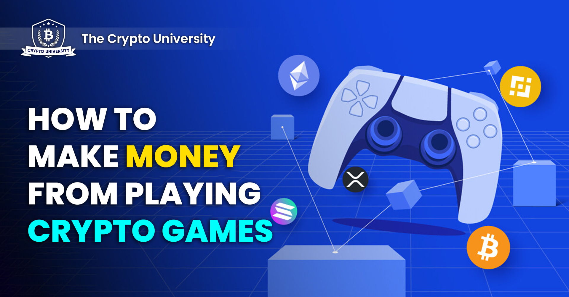 A featured image of a post on how to make money from playing crypto games